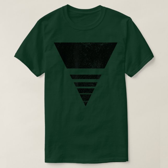 Geometrisches Dreieck - Formen Geometry Art Dist T-Shirt (Design vorne)