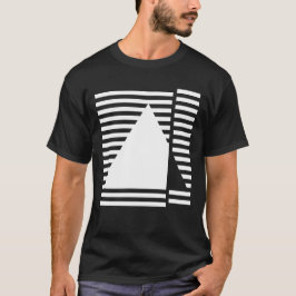 Geometrisches Dreieck im Bauhaus-inspirierten Desi T-Shirt