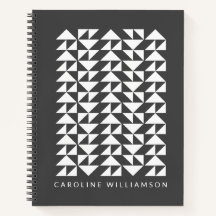 Geometrisches Dreieck Muster in Schwarz