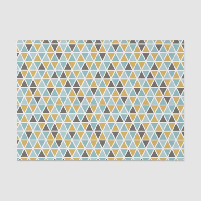 Geometrisches Dreieck-Muster Seidenpapier (Vorderseite)