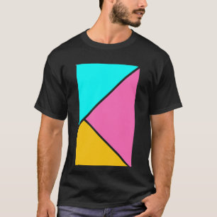 Geometrisches Dreieck-Muster T-Shirt