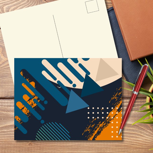 Geometrisches Eclat fett Abstrakt Postkarte (Von Creator hochgeladen)