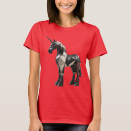Geometrisches Einhorn: Mythische Eleganz T-Shirt