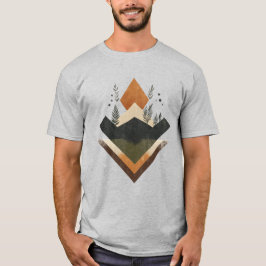 Geometrisches Erdelement T-Shirt