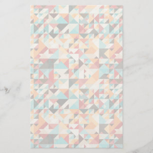 Geometrisches Erdton Briefpapier