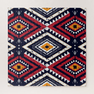 Geometrisches Ethnisch-Oriental: Traditionell naht Puzzle