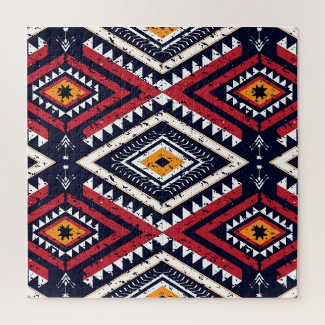 Geometrisches Ethnisch-Oriental: Traditionell naht Puzzle (Vertikal)