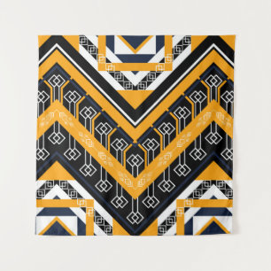 Geometrisches ethnisches orientalisches Muster tra Wandteppich