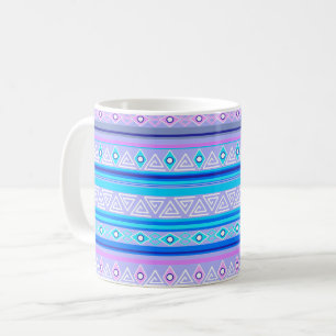 geometrisches ethnisches Stammesmuster der amerika Kaffeetasse