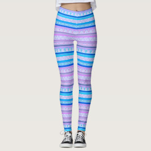 geometrisches ethnisches Stammesmuster der amerika Leggings