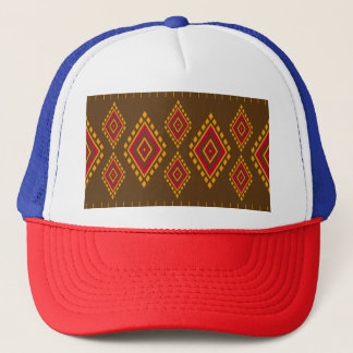 Geometrisches, ethnisches, traditionelles Design, Truckerkappe