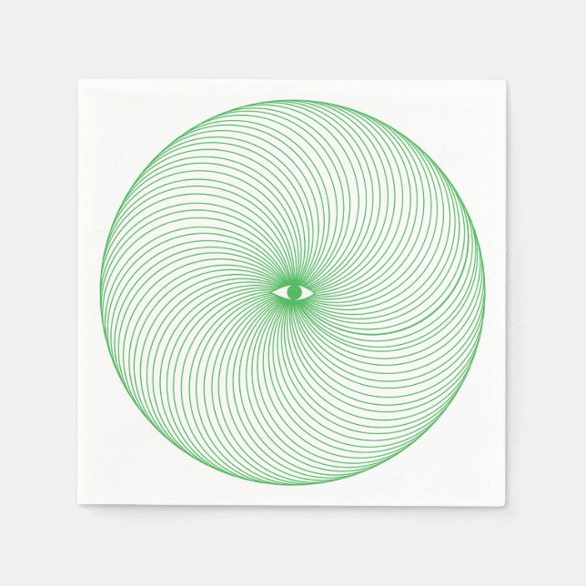 Geometrisches Eye Napkins Serviette (Vorderseite)