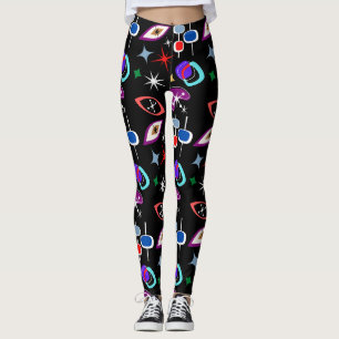 Geometrisches farbiges Muster Leggings