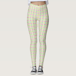Geometrisches, farbiges Muster Leggings