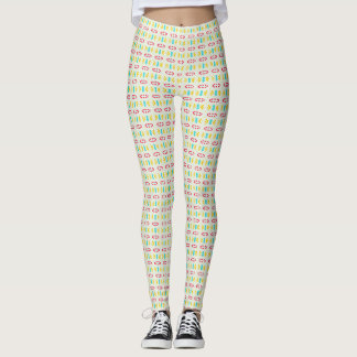 Geometrisches, farbiges Muster Leggings