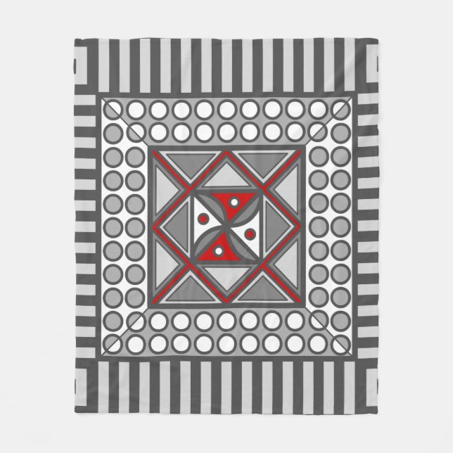 Geometrisches Fleece-Deckeln Fleecedecke (Vorderseite)