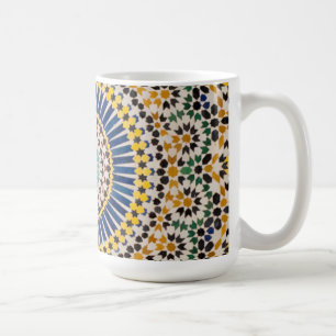 Geometrisches Fliesenmuster, Marokko Kaffeetasse