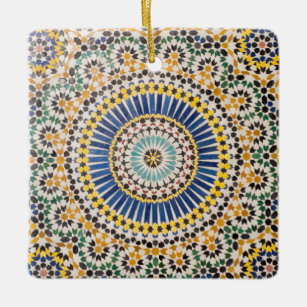 Geometrisches Fliesenmuster, Marokko Keramikornament