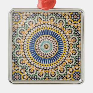 Geometrisches Fliesenmuster, Marokko Ornament Aus Metall