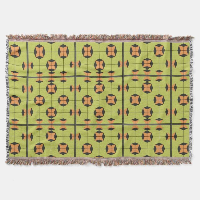 Geometrisches Fliesenmuster mit hellen Farben Decke (Vorderseite)