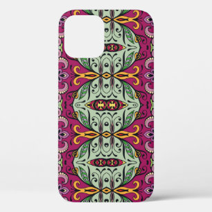 Geometrisches florales Stammes- Ethnomuster-Doodle Case-Mate iPhone Hülle