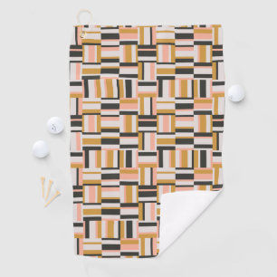 Geometrisches Form-Muster Golfhandtuch