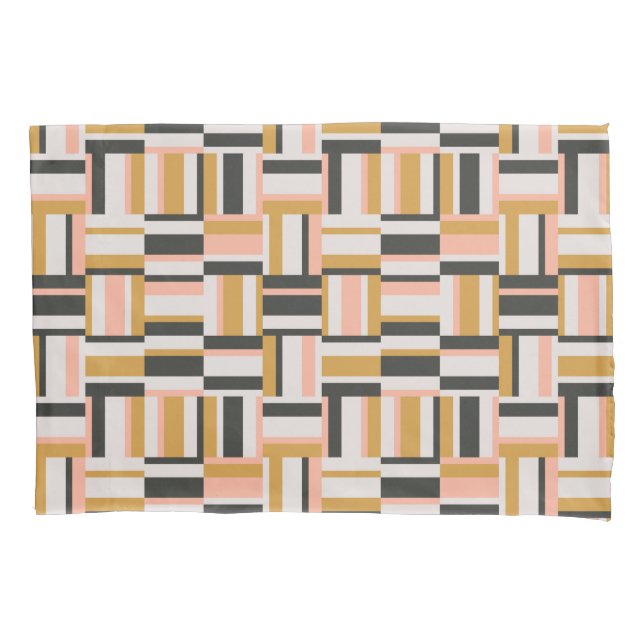 Geometrisches Form-Muster Kissenbezug (Vorderseite-Links)