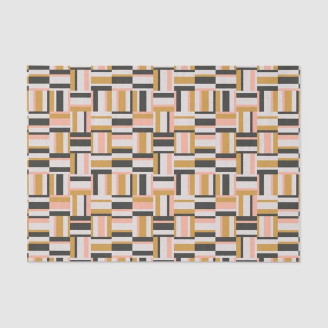 Geometrisches Form-Muster Seidenpapier (Vorderseite)