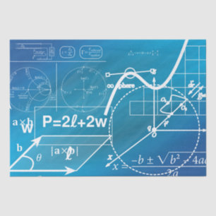 geometrisches Formelpapier Seidenpapier