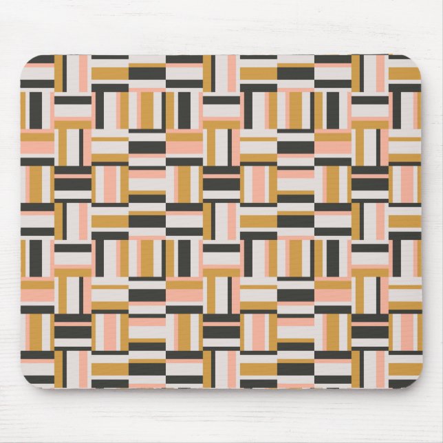 Geometrisches Formmuster Mousepad (Vorne)