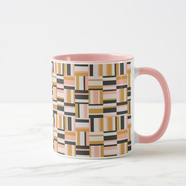 Geometrisches Formmuster Tasse (Rechts)
