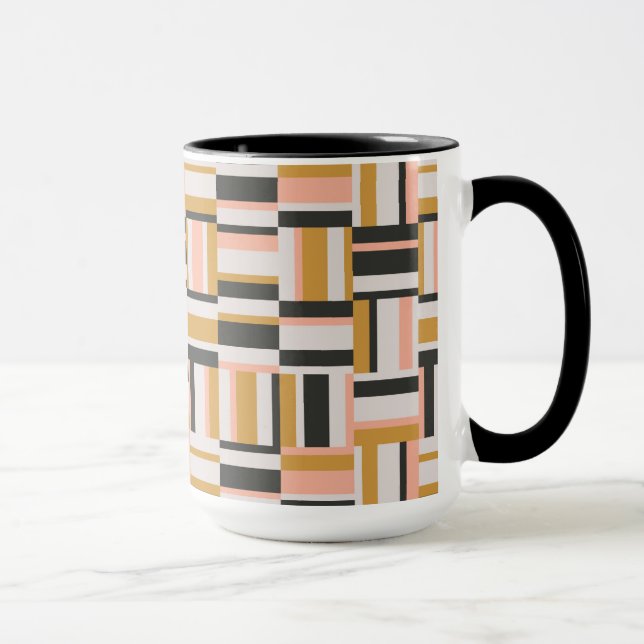 Geometrisches Formmuster Tasse (Rechts)