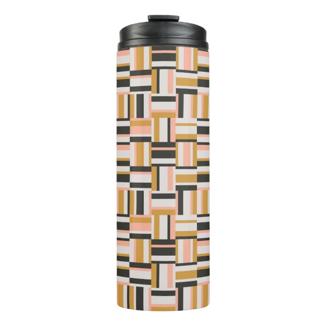 Geometrisches Formmuster Thermosbecher (Vorderseite)