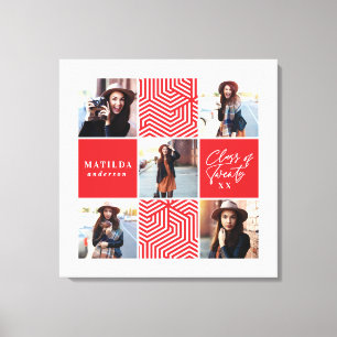 Geometrisches Foto Abschluss personalisierte Gesch Leinwanddruck