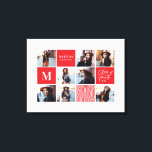 Geometrisches Foto Abschluss personalisierte Gesch Leinwanddruck<br><div class="desc">Geometrisches Foto Abschluss personalisierte Geschenk. Die Farbe kann geändert werden. Teil einer Sammlung.</div>