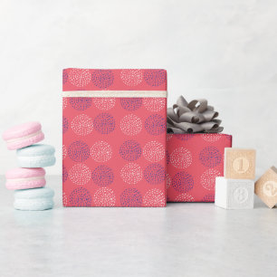 Geometrisches Foto für gezeichnet Zirkelmuster Geschenkpapier