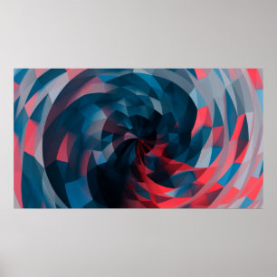 Geometrisches fotografisches Kunstdesign Poster