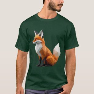 Geometrisches Fox T-Shirt