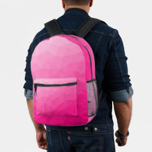 Geometrisches geometrisches Gesichtsmuster mit hei Bedruckter Rucksack