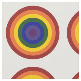 Geometrisches Gewebe aus Regenbogen, Bullseye Stoff