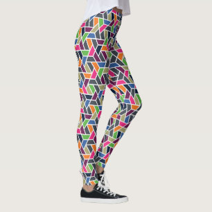 Geometrisches Gitter Leggings