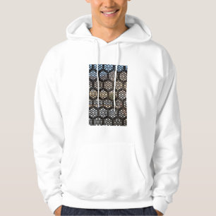 Geometrisches Gitterfenster, Indien Hoodie
