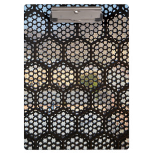 Geometrisches Gitterfenster, Indien Klemmbrett