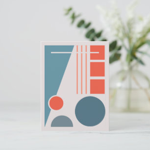 Geometrisches Gleichgewicht 1 Abstrakte Gestaltung Postkarte