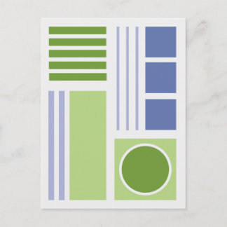 Geometrisches Gleichgewicht 2a Abstrakte Gestaltun Postkarte