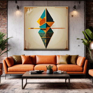 Geometrisches Gleichgewicht Leinwanddruck