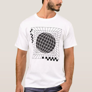 Geometrisches Global Sphere Design T-Shirt