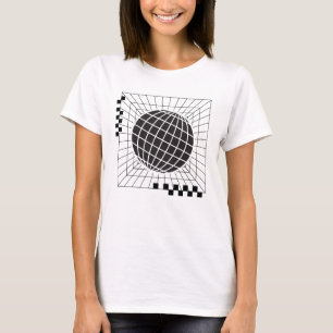Geometrisches Global Sphere Design T-Shirt