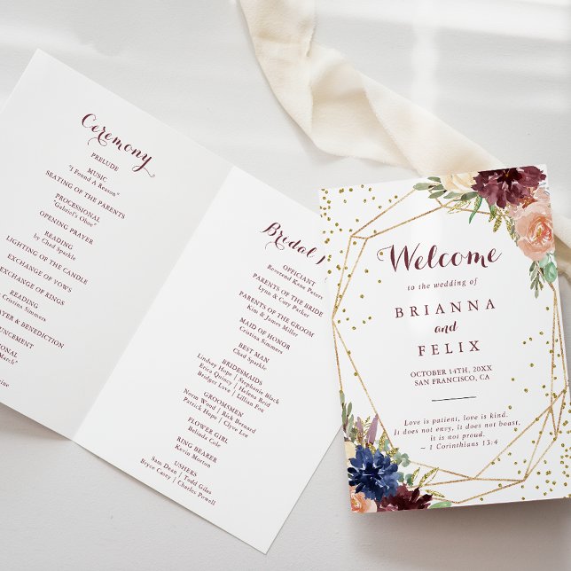 Geometrisches Gold-Glitzer-Kalligrafie Programm (Von Creator hochgeladen)