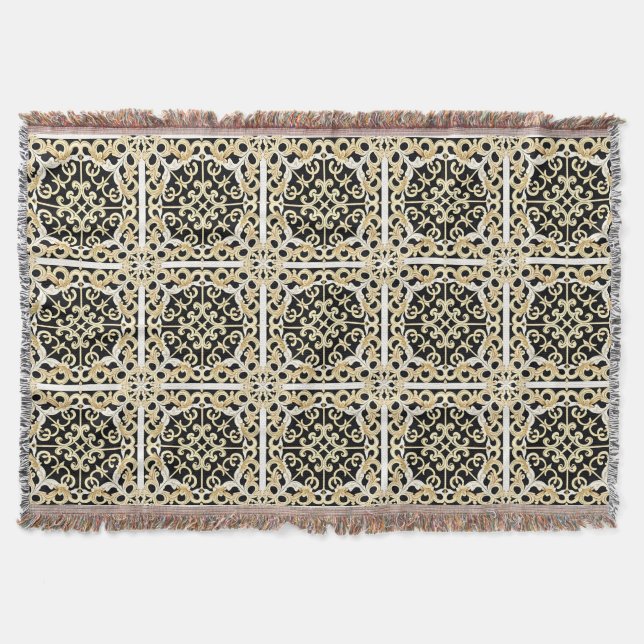 Geometrisches Gold-Panel Decke (Vorderseite)